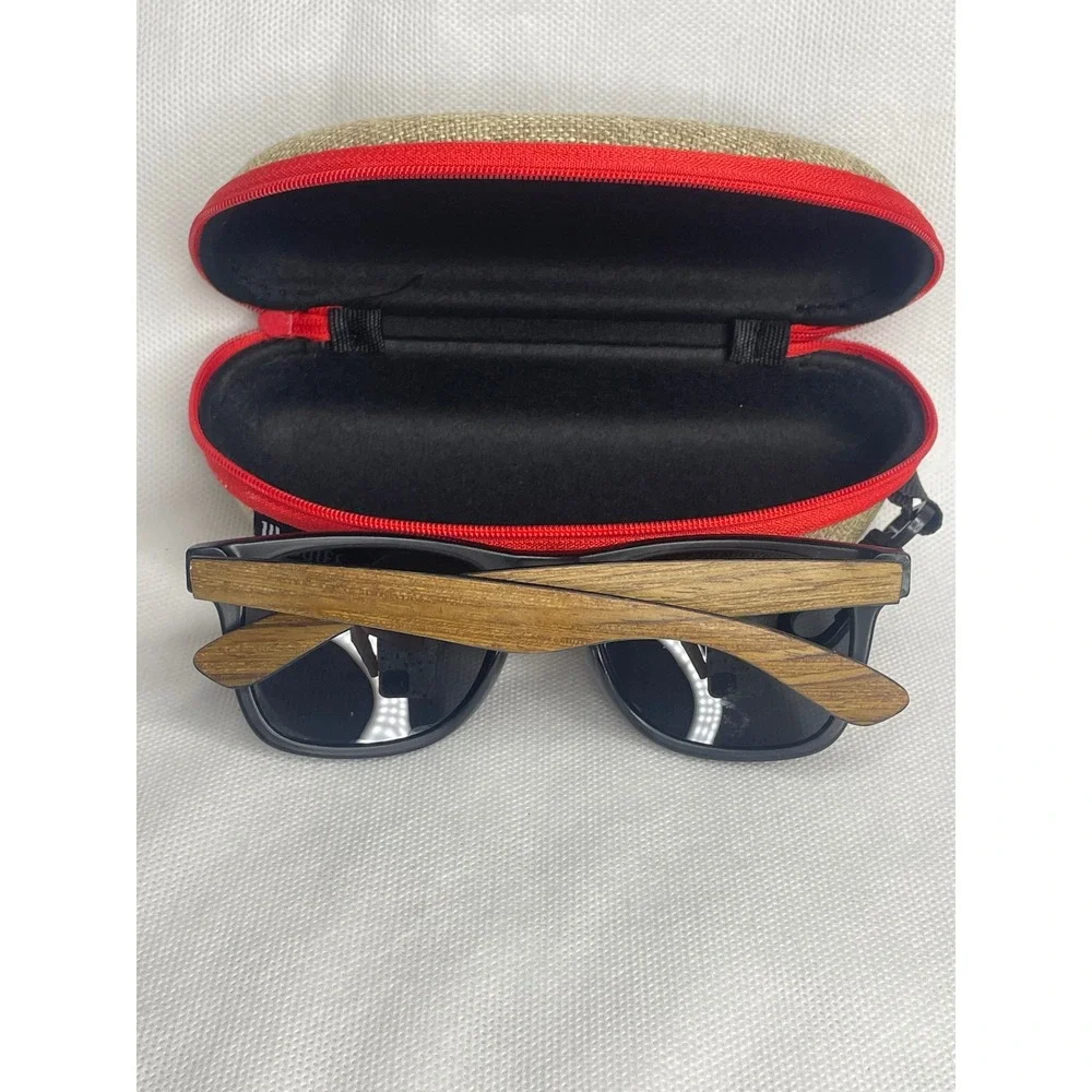 Bass Classic Woodies Sunglasses Brown Wood Panel Floating OSFM Unisex Mod0817